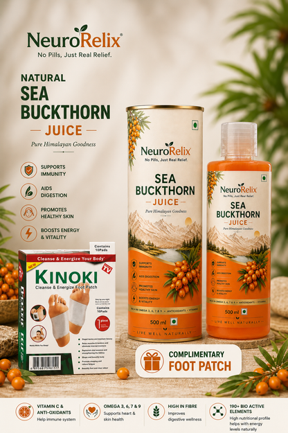 Sea Buckthorn Juice – 500ml | Omega 7-Rich Superfruit | With Omega 3, 6 & 9