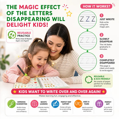 Magic Practice Copybook (4 Book + 10 Refill)